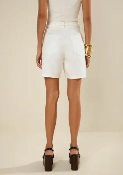 Bermuda Reta Vereda Off White