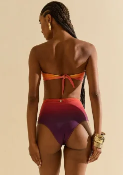 Biquíni Morena Rosa Tomara Que Caia Bojo Removível Calcinha Hot Pants Laranja