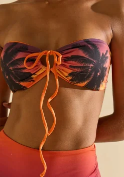 Biquíni Morena Rosa Tomara Que Caia Bojo Removível Calcinha Hot Pants Laranja