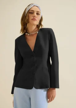 Blazer Ajustado Origem Preto