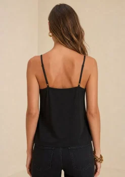 Blusa Alça Fina Sonata Preto