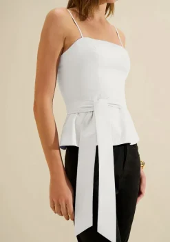 Blusa Decote Reto Aeris Off White