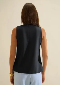 Blusa Decote V Origem Preto