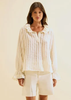 Blusa Manga Longa Lumina Off White