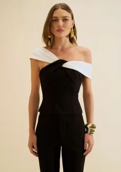 Blusa Ombro a Ombro Eclipse Preto