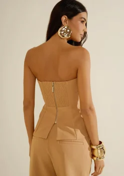 Blusa Tomara Que Caia Eclos Caramelo