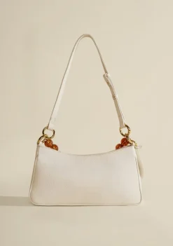 Bolsa Baguete Com Alça De Mão Off White