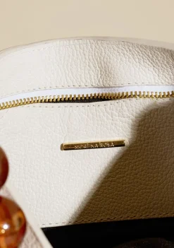 Bolsa Baguete Com Alça De Mão Off White