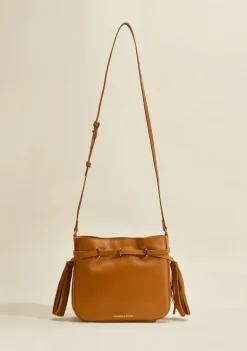 Bolsa Bucket Detalhe Frontal Caramelo
