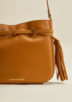 Bolsa Bucket Detalhe Frontal Caramelo