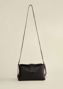 Bolsa Crossbody Com Chaveiro Preto