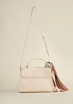 Bolsa Handbag Com Lenço Off White