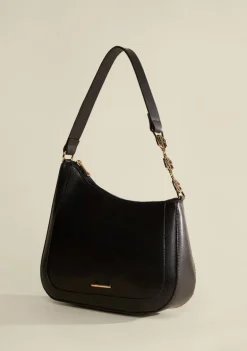 Bolsa Hobo Alça Corrente Preto