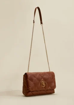 Bolsa Satchel Alça Cordão Marrom