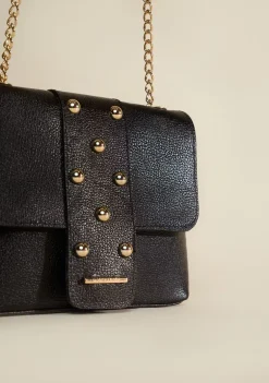 Bolsa Tiracolo Detalhe Tachas Preto