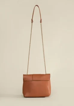 Bolsa Tiracolo Detalhe Tachas Caramelo