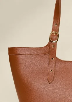Bolsa Tote Detalhe Fivela Caramelo