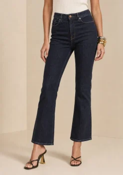 Calça Flare Alta Azul