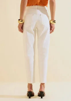 Calça Jeans Mom Aurora Off White