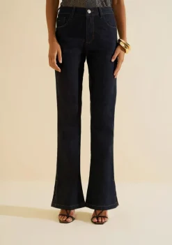Calça Morena Rosa Boot Cut Alta Azul