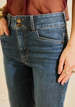 Calça Morena Rosa Boot Cut Alta Azul