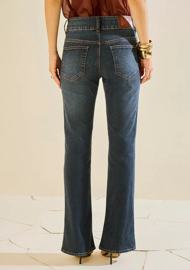 Calça Morena Rosa Boot Cut Alta Azul