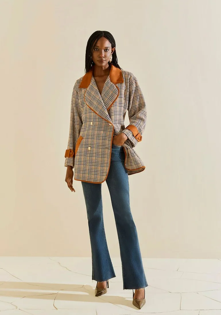 Calça Morena Rosa Boot Cut Alta Azul