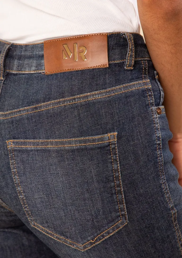 Calça Morena Rosa Boot Cut Alta Azul