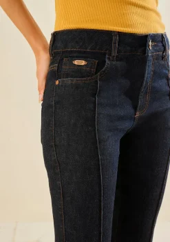 Calça Morena Rosa Flare Média Azul