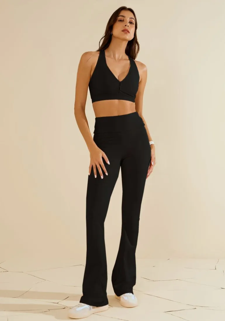 Calça Morena Rosa Flare Média Preto