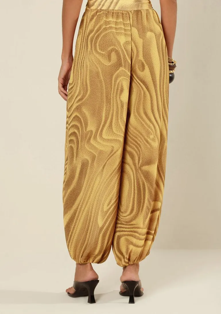 Calça Morena Rosa Jogging Alta Amarelo