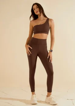 Calça Morena Rosa Legging Média Marrom