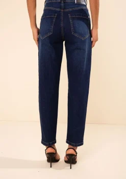 Calça Morena Rosa Mom Alta Azul
