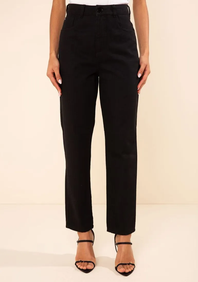 Calça Morena Rosa Mom Alta Preto