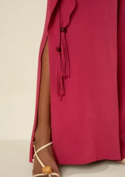 Calça Morena Rosa Pantalona Alta Rosa