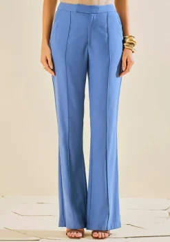 Calça Morena Rosa Reta Alta Azul
