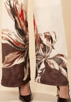 Calça Morena Rosa Reta Alta Off White
