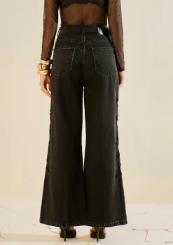 Calça Morena Rosa Reta Alta Preto