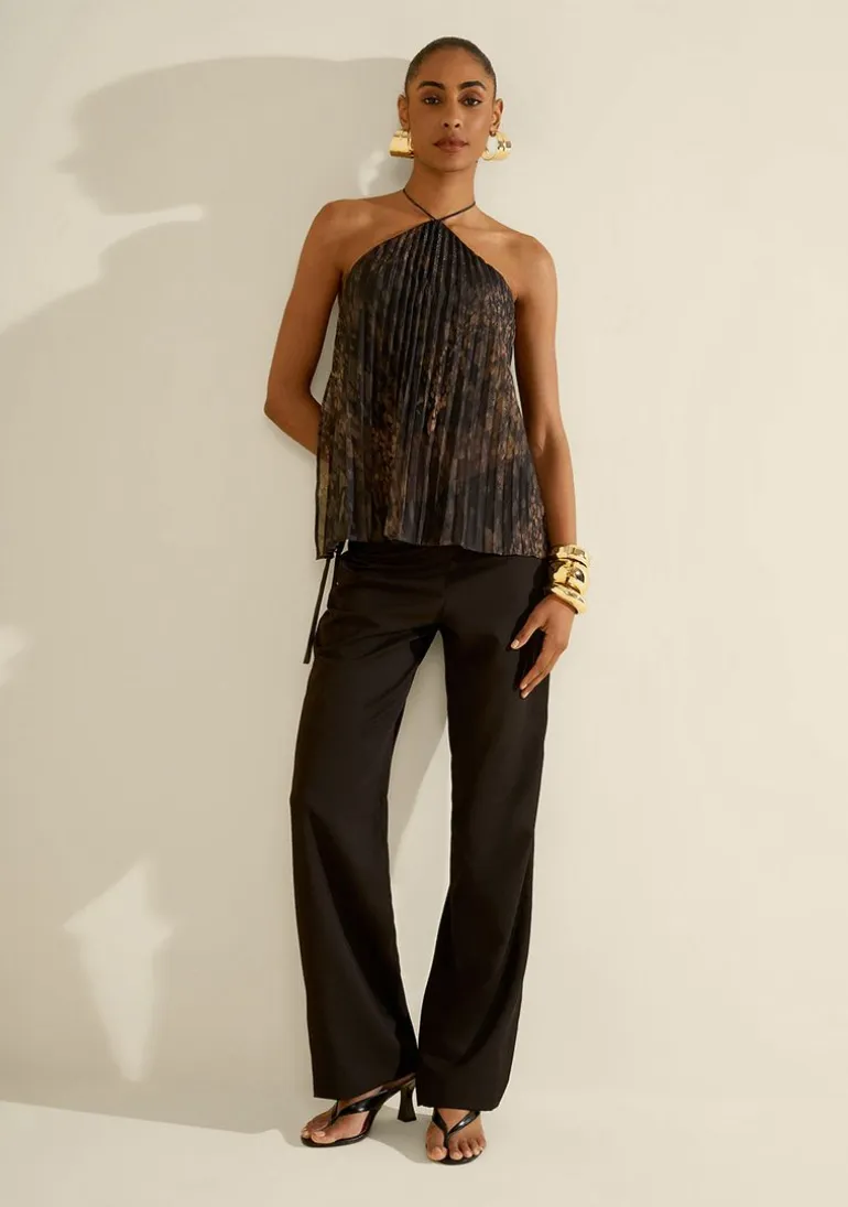 Calça Morena Rosa Reta Alta Preto