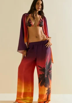 Calça Morena Rosa Reta Média Laranja