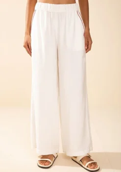 Calça Morena Rosa Reta Média Off White