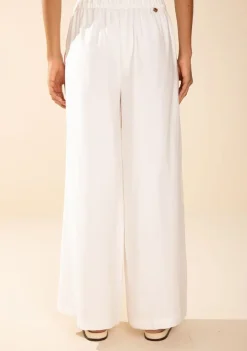 Calça Morena Rosa Reta Média Off White