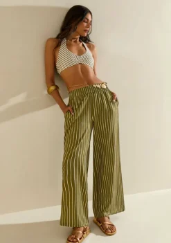 Calça Morena Rosa Reta Média Verde