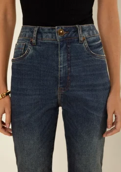 Calça Morena Rosa Skinny Alta Azul
