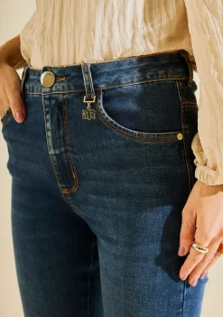 Calça Morena Rosa Skinny Alta Azul