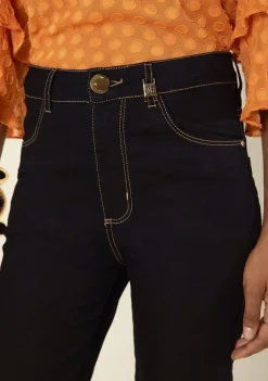 Calça Morena Rosa Skinny Alta Azul