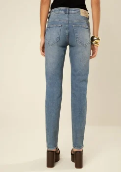 Calça Morena Rosa Skinny Média Azul