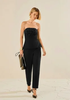 Calça Morena Rosa Slim Alta Preto