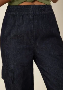 Calça Morena Rosa Wide Alta Azul
