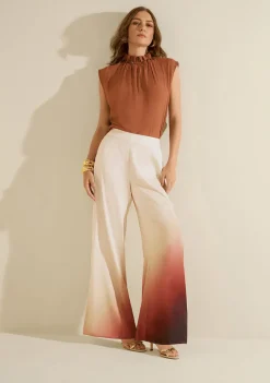 Calça Pantalona Nuance Bege